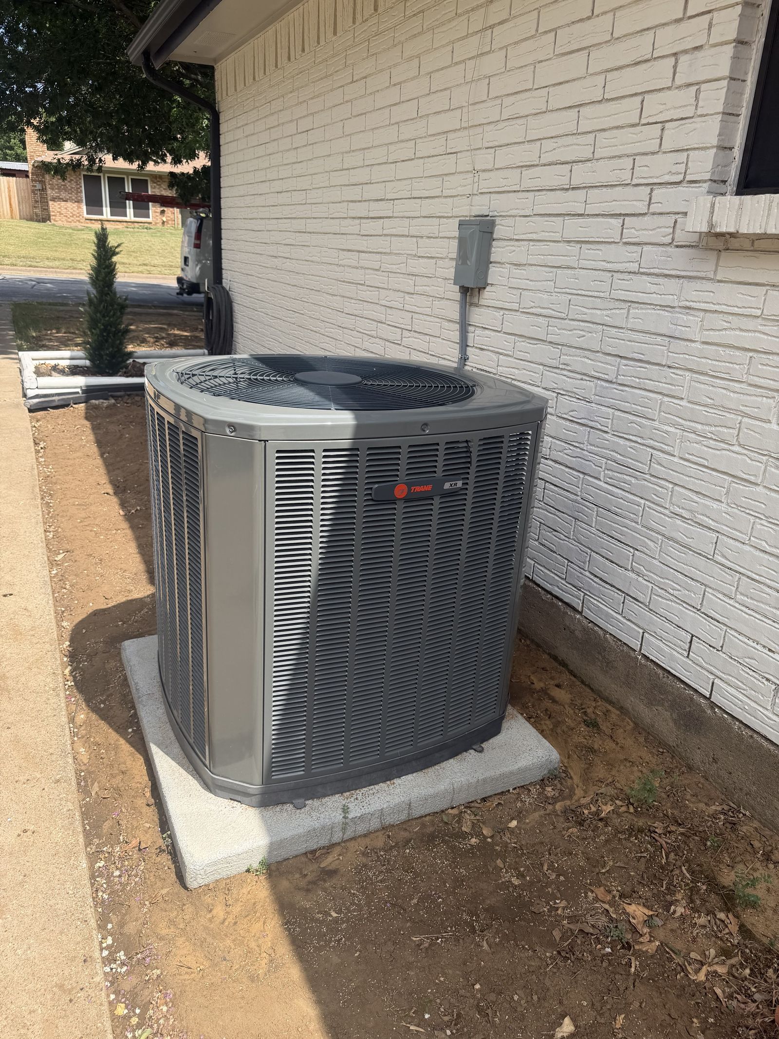 Trane AC condenser installed by Smart Temp HVAC in Euless, TX